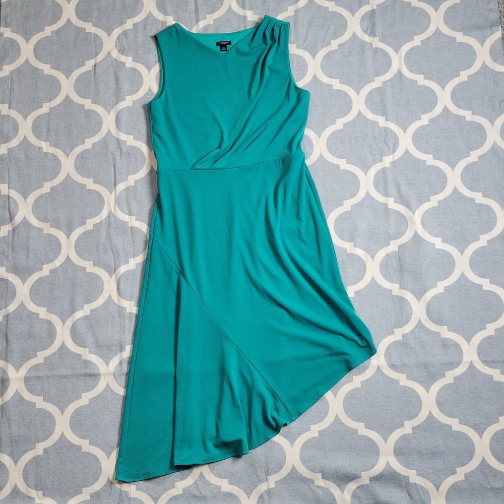 Ann Taylor Dress Sleeveless Holiday Party asymmetrical - Picture 8 of 11